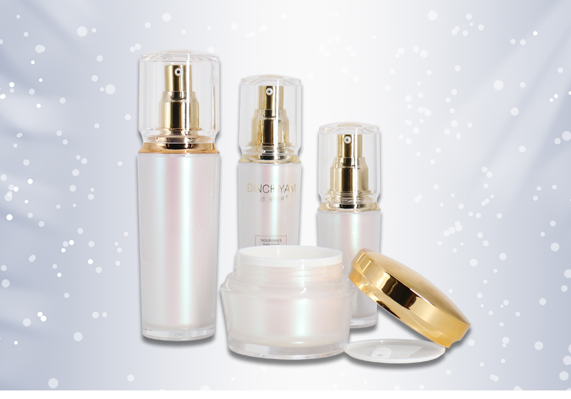 New Luxury Acrylic Lotion Bottles and Cosmetic Cream Jars , Skincare Packaging Lotion Pump Bottle