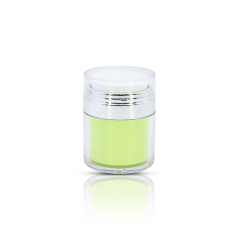 Luxury Green Acrylic Airless Pump Container Cream Jar 15G 30G 50G