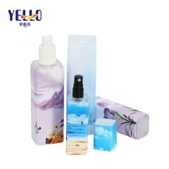 Square Plastic Mist Spray Bottle 35ml 60ml 100ml 120ml With 3D Printing