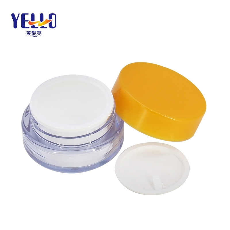 25g New Transparent Empty Acrylic Cream Jars , Small Size PMMA Lotion Container For Cream