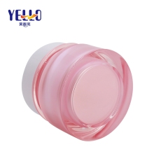 Color Made PMMA Acrylic Face Cream Jars , 30g / 50g Plastic Pink Serum Containers