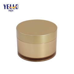 Empty PS 200g Plastic Cosmetic Jars For Body Lotion , Gold Cream Jar Supplier