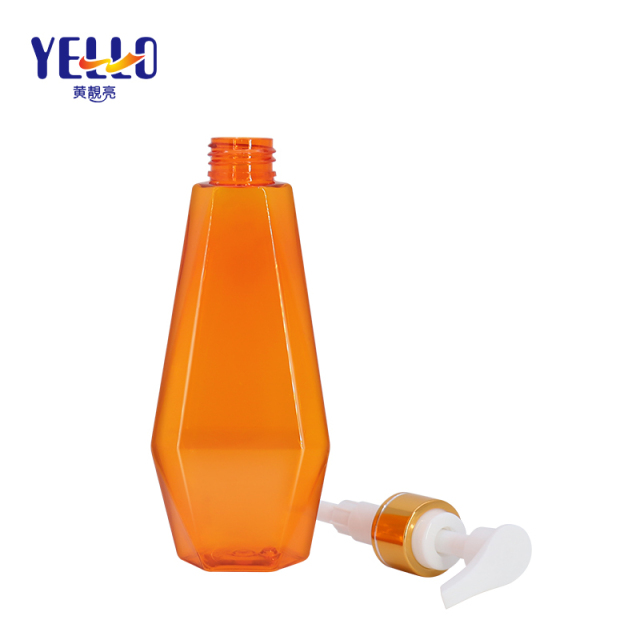 Irregular Transparent Plastic Lotion Shampoo Bottles 120ml 200ml