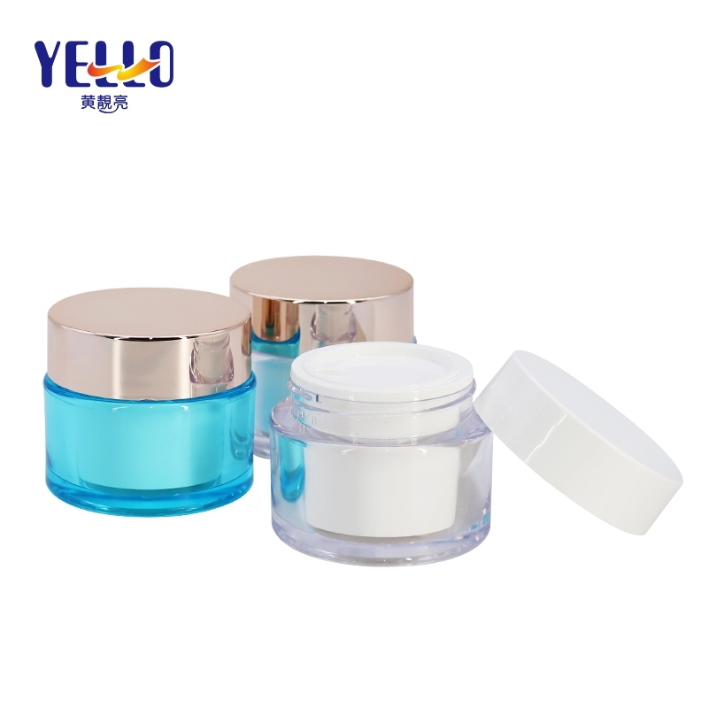 Double Wall Acrylic Jar 50g 1.7 oz / Plastic Cosmetic Containers For Face Cream