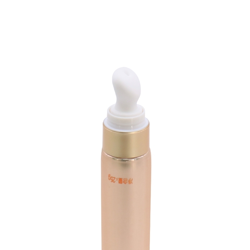 25ml Small Volume Primer Cosmetic Tubes With Massage Head , Plastic Empty Lotion Airless Containers