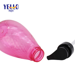 500ml Refillable Pink PET Shampoo And Conditioner Bottles Packaging