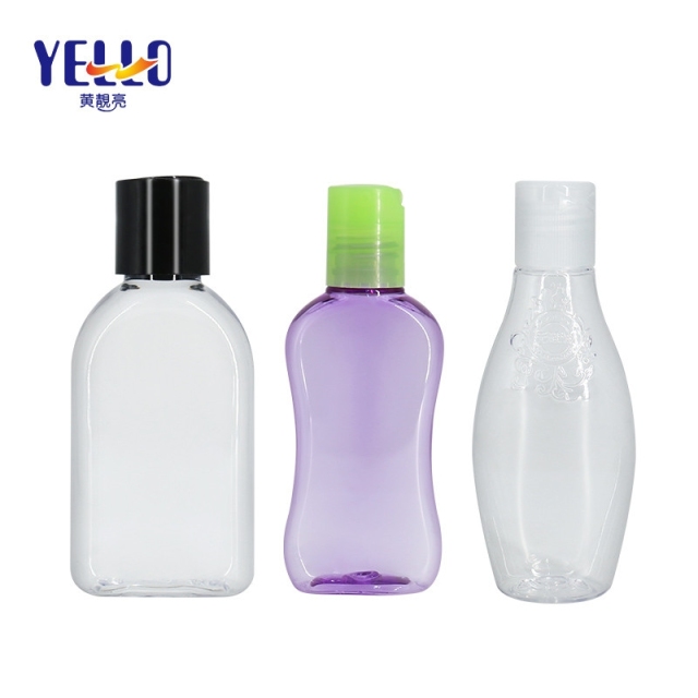 80ml 120ml New Clear PET Plastic Lotion Spray Bottles , Empty Small Sanitizer Bottles