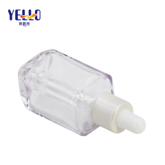 Clear Square Eco Friendly 15ml Plastic Cosmetic Dropper Bottles