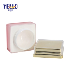 New Design Square Acrylic Cream Jars 30g 50g / Pink Fancy Plastic Cosmetic Empty Jars