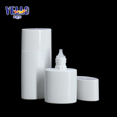 30ml 50ml White Oval Sunscreen Bottles / Plastic Tottle Bottles For Lotion or Cream