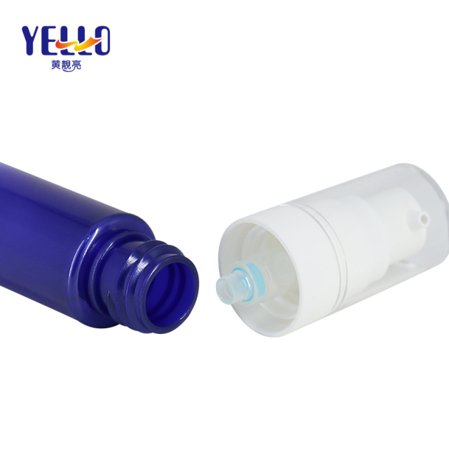 Small Cylinder PET Plastic Lotion Pump Bottles 10ml 20ml