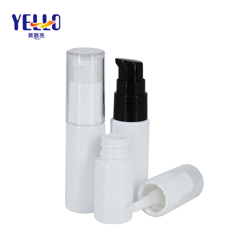 Small Cylinder PET Plastic Lotion Pump Bottles 10ml 20ml