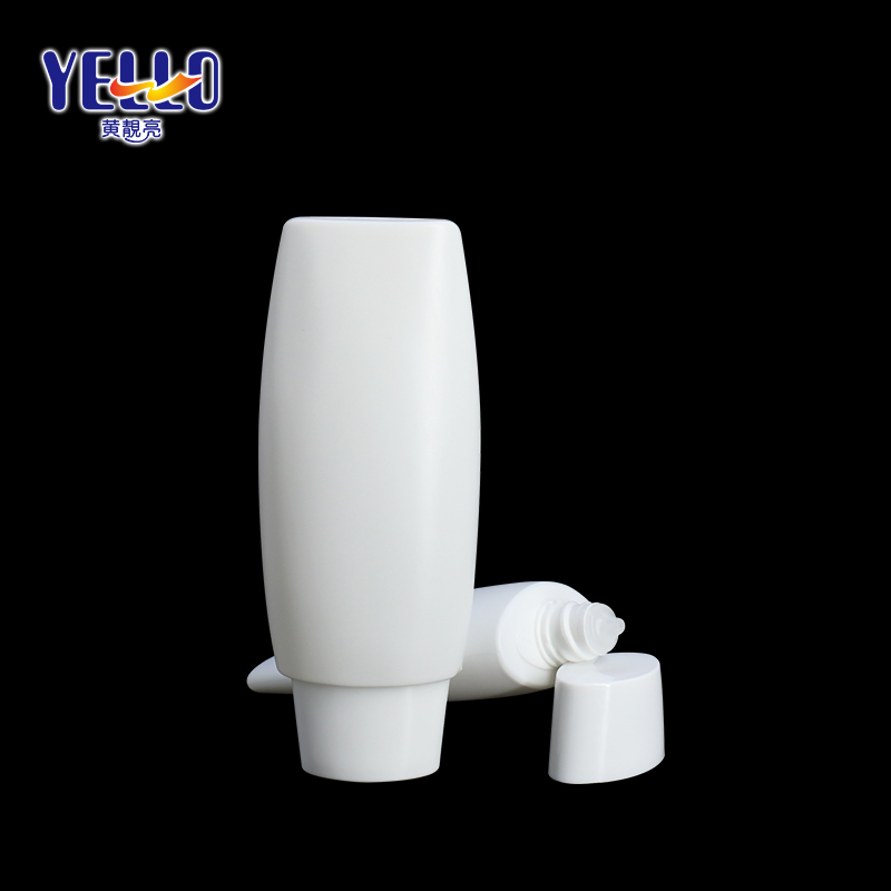 50ml 80ml Tottle Squeezable Tubes, White Plastic Tottle Bottles With Nozzle