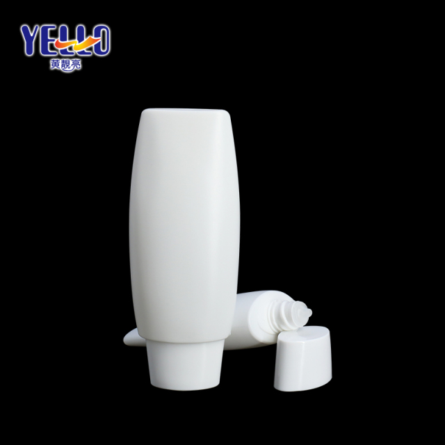 50ml 80ml Tottle Squeezable Tubes, White Plastic Tottle Bottles With Nozzle