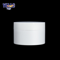 White Emty Dual Chamber PET Jars, 50g 100g Cosmetic Container Wholesale