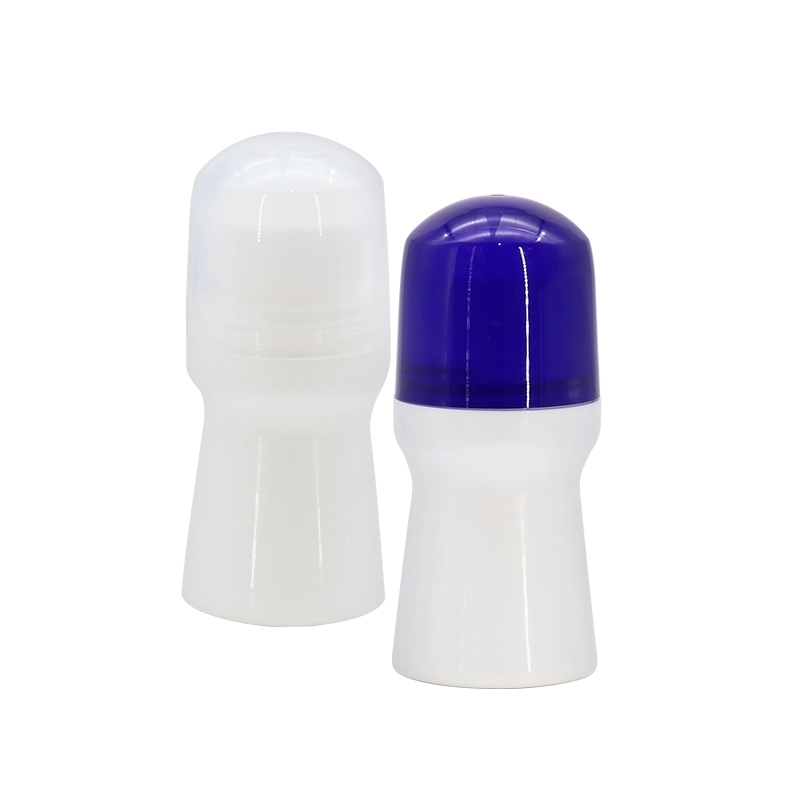 Plastic PP 30ml 50ml Empty Roll On Deodorant Containers / Cosmetic Roller Ball Bottles