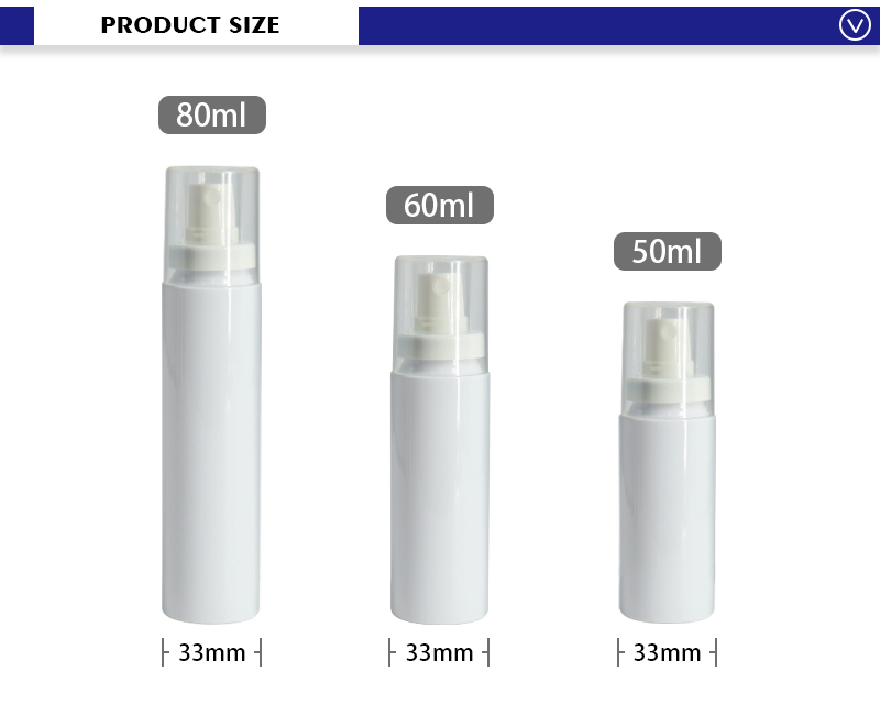 60ml 80ml  Empty Disinfectant Spray Bottle