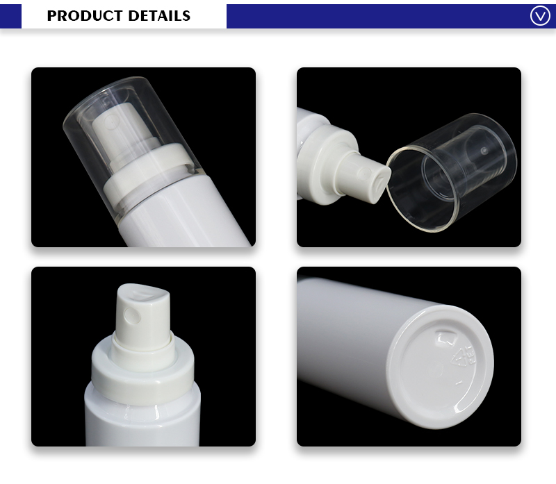  White PET Fine Mist Spray Bottles