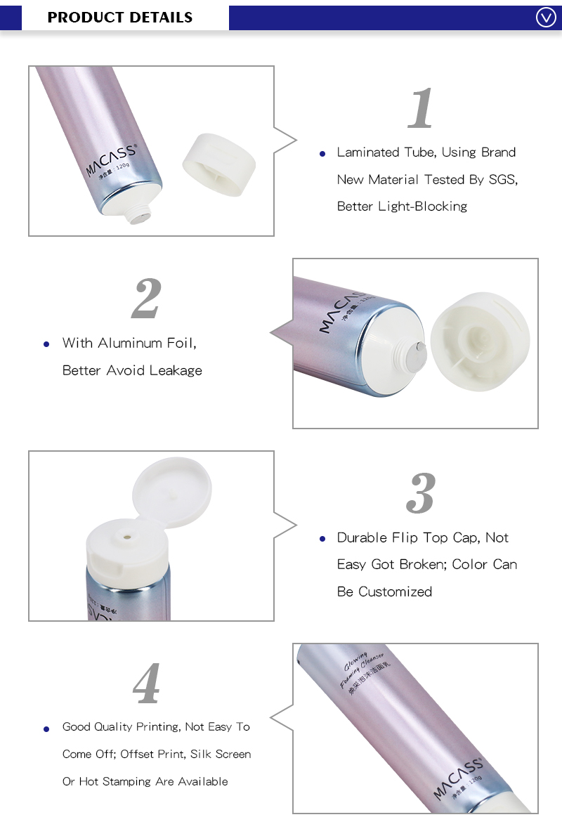  Laminated Cosmetic Cream Lotion Tubes