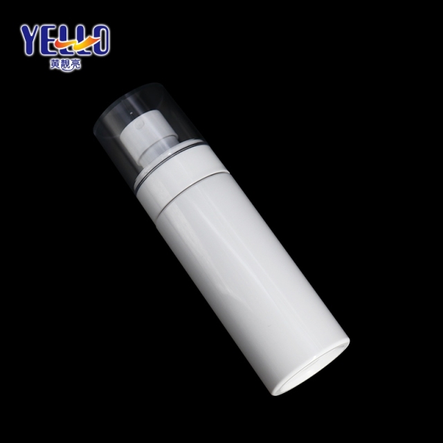 150ml Empty Cylinder Fine Mist Spray Bottles , White Facial Cosmetic Container