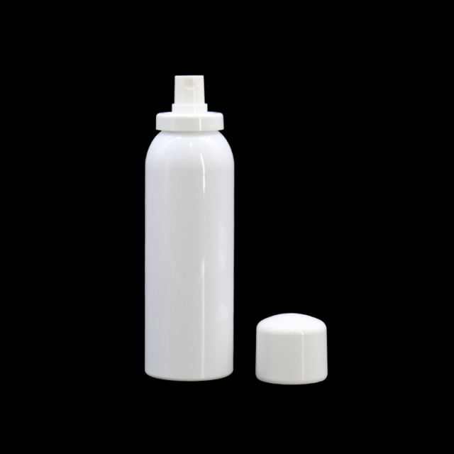 White Cover Cylinder Fine Mist Spray Bottles 100ml 150ml , Empty Cosmetic Bottle Wholesale