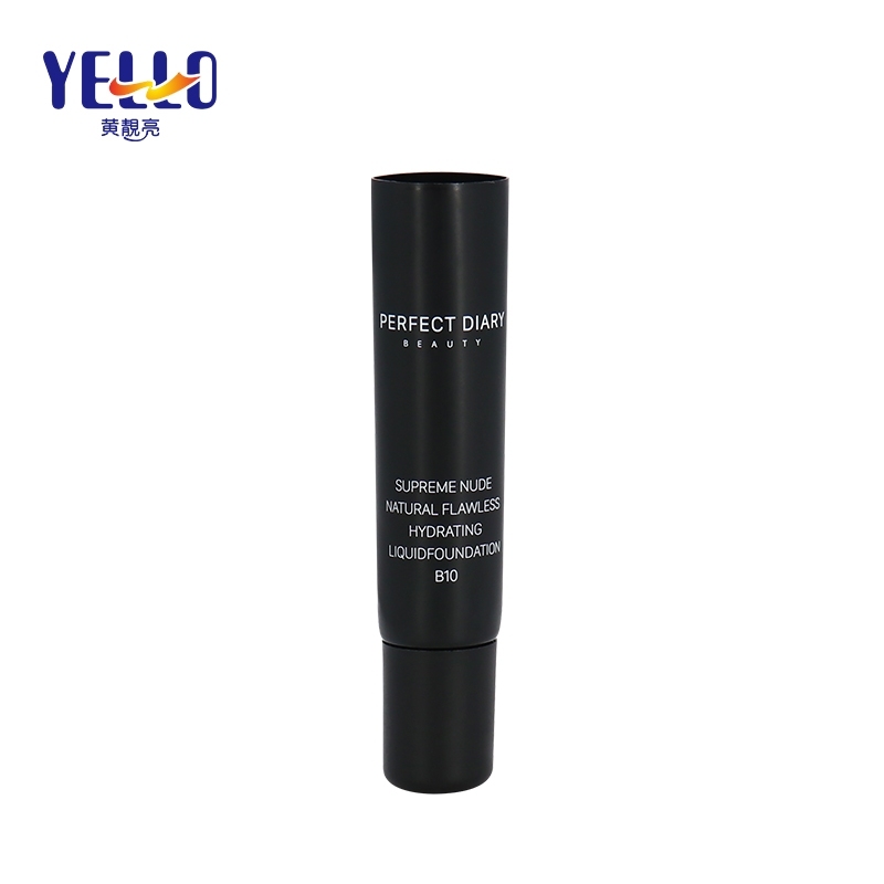 7ml Black Nozzle Head Plastic Ointment Tubes , Customized Colors Container