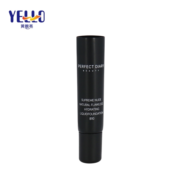 7ml Black Nozzle Head Plastic Ointment Tubes , Customized Colors Container