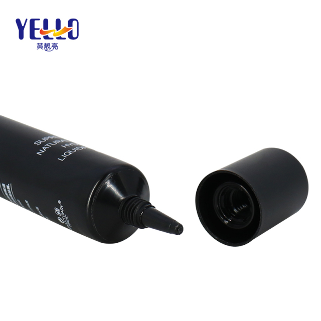 7ml Black Nozzle Head Plastic Ointment Tubes , Customized Colors Container