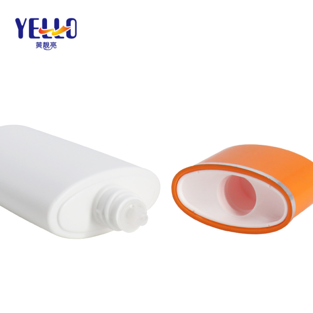 HDPE Blank Sun Cream Bottle With Nozzle Inners 50ml , Empty Lotion Container