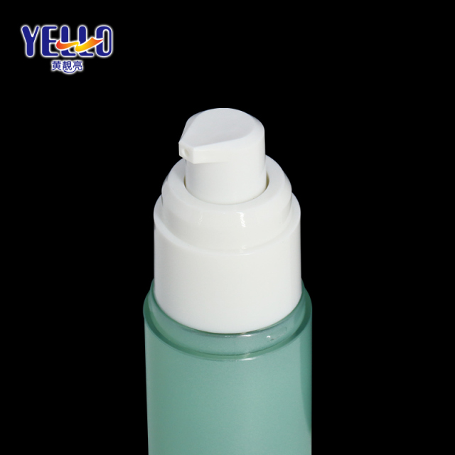 Luxury Plastic Airless Pump Bottles 30ml, Refillable Cylinder Airless Bottle For Foundation