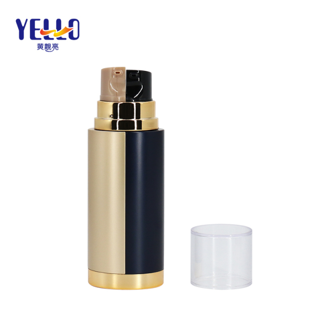 Plastic Dual Chamber Airless Pump Bottles 50ml For Skincare Packaging