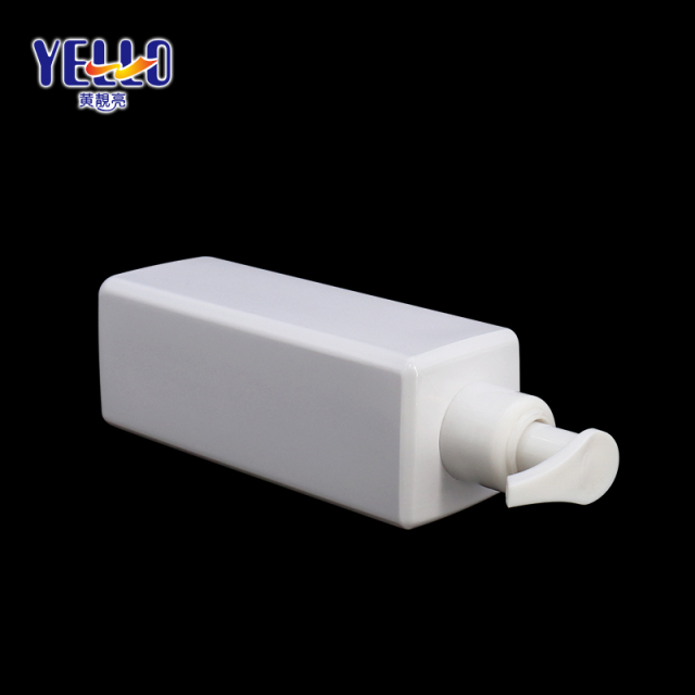 White Square Plastic Shampoo Washing Bottles 250ml , Empty Lotion Container