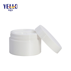 100g White Big Cosmetic Cream Jar Containers Empty , Split Grid Plastic Pots For Cream