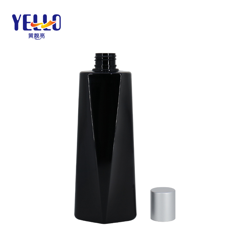 Unique Shape Red Black Shampoo Dispenser Bottle, 280ml 500ml Containers For Shampoo