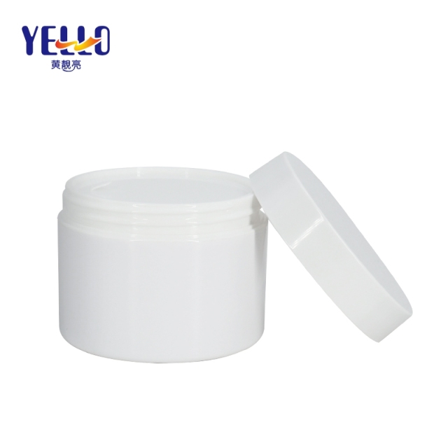 Pure White Empty PP Plastic Cosmetics Face Mask Jars 250g