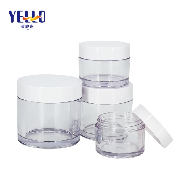 PETG Heavy Wall Clear Pasty Liquid Containers , 3g 5g 10g 50g Empty Cream Jar