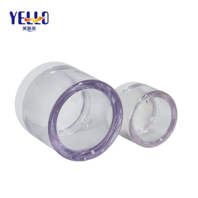 PETG Heavy Wall Clear Pasty Liquid Containers , 3g 5g 10g 50g Empty Cream Jar