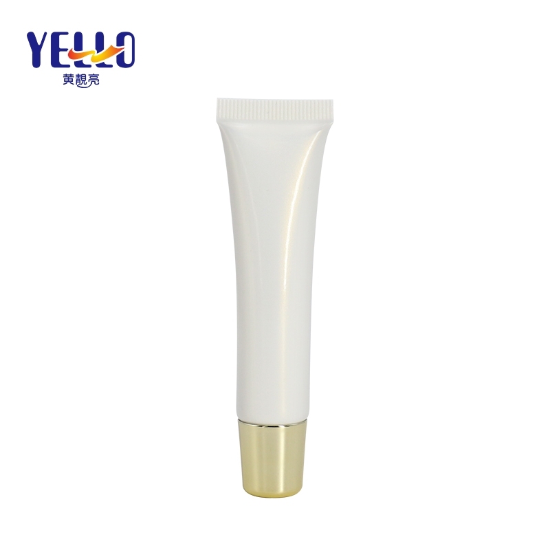 Custom 10 ml 15 ml Lip Gloss Squeeze Tubes With Gold Cap