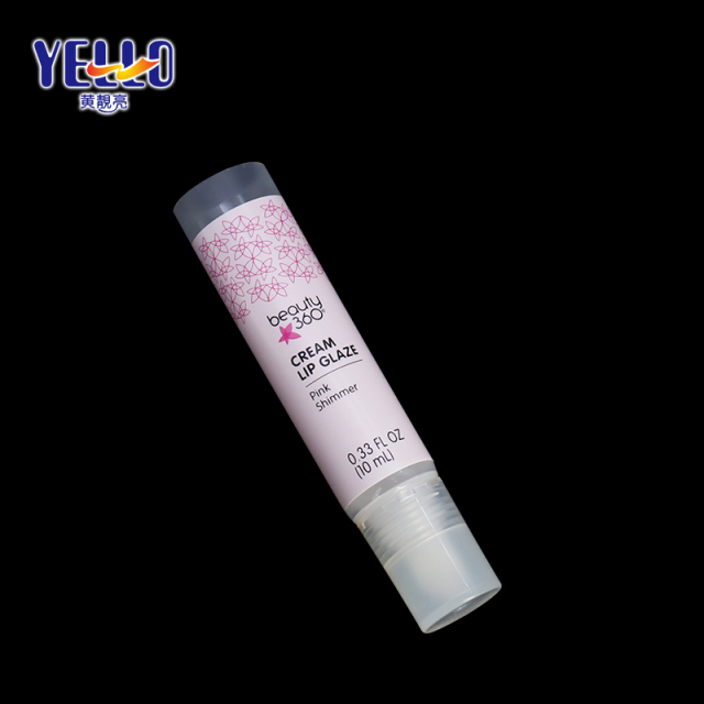 10ml Pink PE Cosmetic Squeeze Tubes Packaging For Lip Gloss