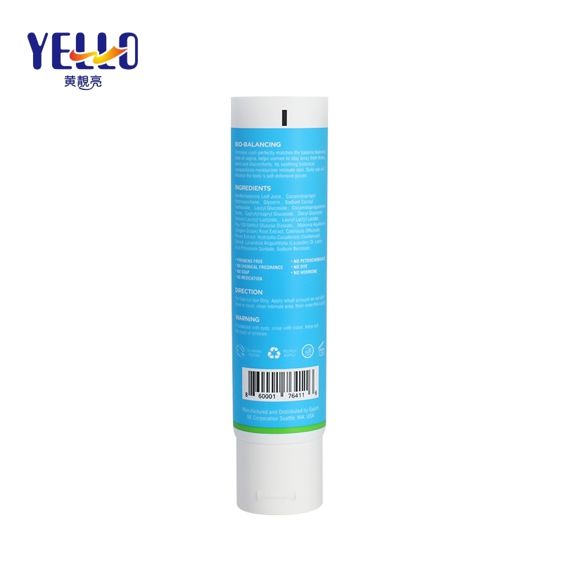 4oz 120g Blue Cosmetic Squeeze Tube Container Packaging For Face Wash