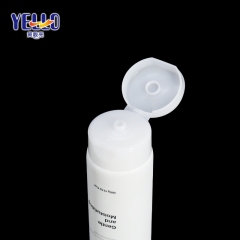 Round White 100ml 3.5oz Cosmetic Packaging Tube For Moisturizing Cleanser
