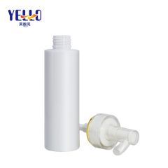 150ml 200ml 250ml White PET Shampoo Lotion Bottles With Acrylic Closure Pump