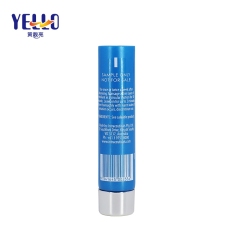 5ml Blue Cosmetic Lotion Squeeze Tubes With Silver Screw Cap