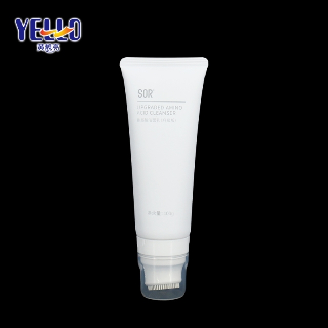 100ml Empty Customize Face Cleanser Squeeze Tube With Brush