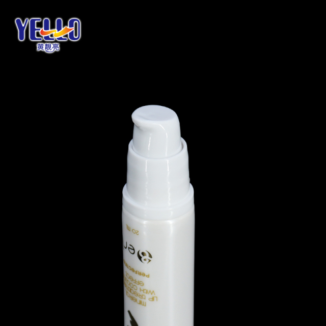 Unique 20ml 30ml White Cosmetic Tube Packaging With Airless Pump