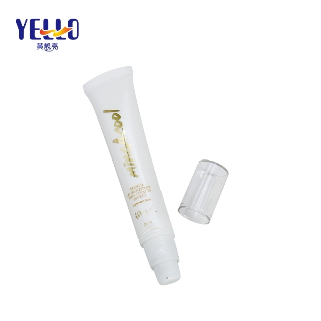 Unique 20ml 30ml White Cosmetic Tube Packaging With Airless Pump