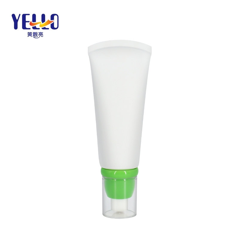 70g Sun Block Base Cream Empty Airless Pump Tubes For Cosmetics