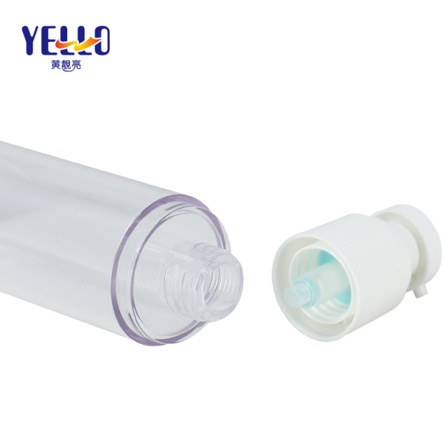 30ml 80ml 100ml Plastic Clear Airless Pump Bottles For Skincare Cream