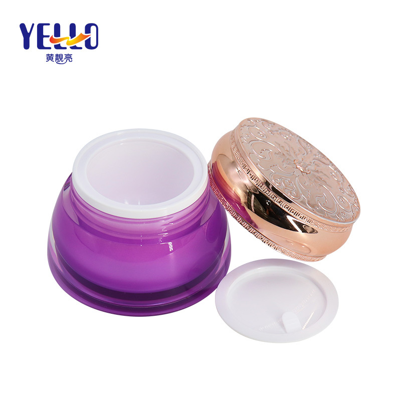 80ml 100ml Empty Purple Cosmetic Cream Bottles And Face Cream Jars