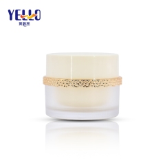 Cream-coloured Recyclable Plastic Cosmetic Containers Packaging For Skin Care 50 Gram